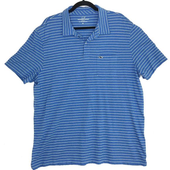 Vineyard Vines Shirts Vineyard Vines Mens Polo Shirt Blue Striped